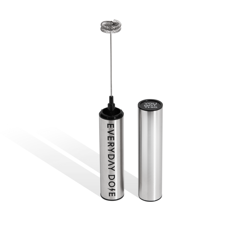 Fancy Frother portable milk frother with stainless steel body and USB charging for perfect coffee foam